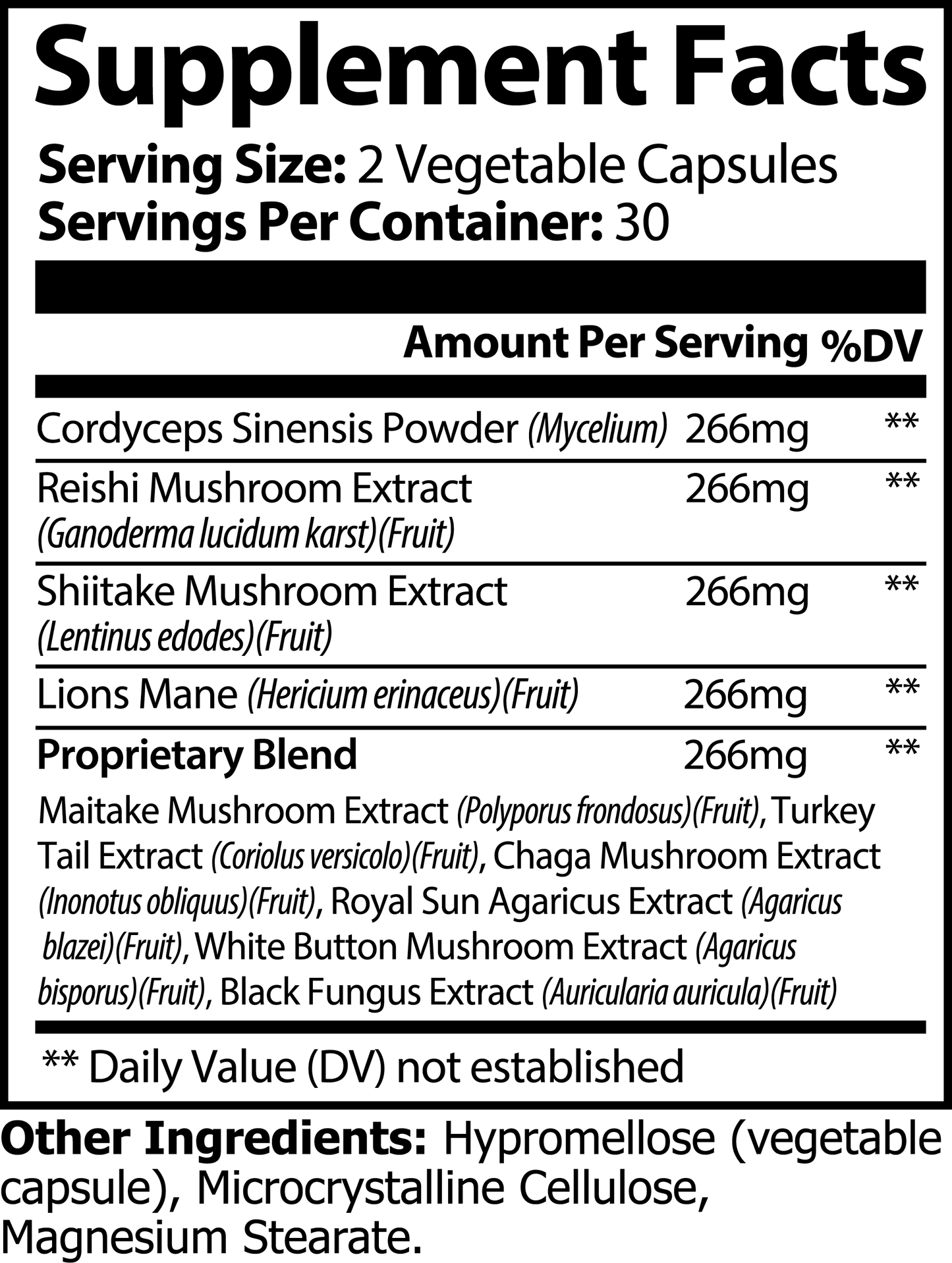 mushroom medley capsules